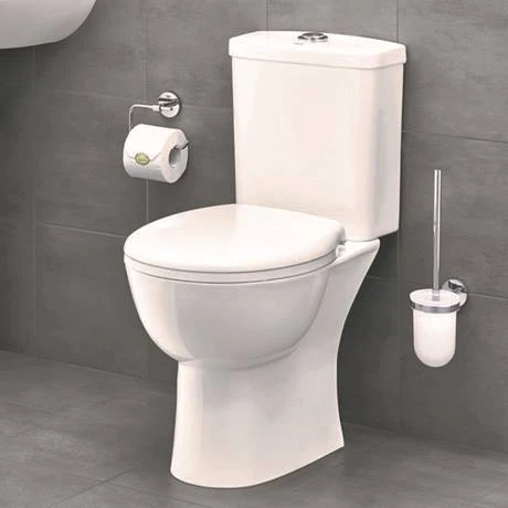 Grohe Bau Rimless Close Coupled Toilet with Soft Close Seat (Side Inlet) + FREE TOILET ROLL HOLDER 5 Grohe Bau Rimless Close Coupled Toilet with Soft Close Seat (Side Inlet) + FREE TOILET ROLL HOLDER - Image 5