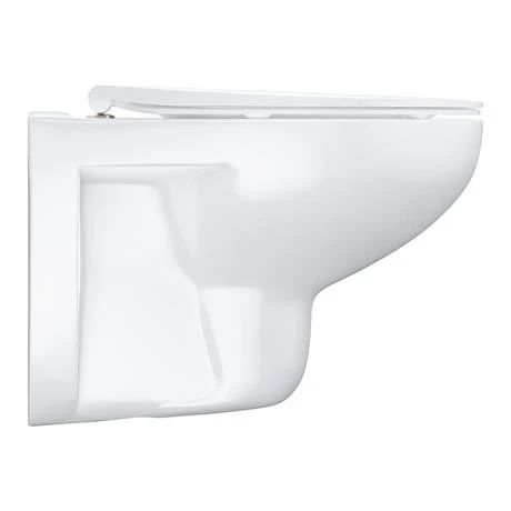 Grohe Bau Rimless Wall Hung Toilet with Slim Soft Close Seat - 39899000 4 Grohe Bau Rimless Wall Hung Toilet with Slim Soft Close Seat - 39899000 - Image 4