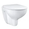 Grohe Bau Rimless Wall Hung Toilet with Slim Soft Close Seat - 39899000