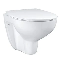 Grohe Bau Rimless Wall Hung Toilet with Slim Soft Close Seat - 39899000