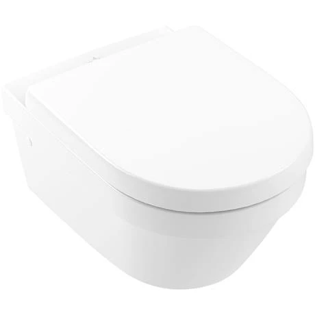 Villeroy and Boch Architectura DirectFlush Rimless Wall Hung Toilet + Soft Close Seat - 4694HR01 2 Villeroy and Boch Architectura DirectFlush Rimless Wall Hung Toilet + Soft Close Seat - 4694HR01 - Image 2