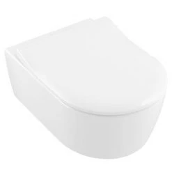Villeroy and Boch Avento DirectFlush Rimless Wall Hung Toilet w/ Slim Soft Close Seat - 5656RS01 8 Villeroy and Boch Avento DirectFlush Rimless Wall Hung Toilet w/ Slim Soft Close Seat - 5656RS01 -Hot Sale Toilet Store 5656RS01 D2 460