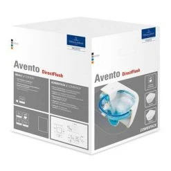 Villeroy and Boch Avento DirectFlush Rimless Wall Hung Toilet w/ Slim Soft Close Seat - 5656RS01 11 Villeroy and Boch Avento DirectFlush Rimless Wall Hung Toilet w/ Slim Soft Close Seat - 5656RS01 -Hot Sale Toilet Store 5656RS01 D3 460