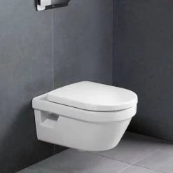 Villeroy and Boch Architectura DirectFlush Rimless Wall Hung Toilet + Soft Close Seat - 5684HR01 9 Villeroy and Boch Architectura DirectFlush Rimless Wall Hung Toilet + Soft Close Seat - 5684HR01 -Hot Sale Toilet Store 5684HR01 D2 460 1
