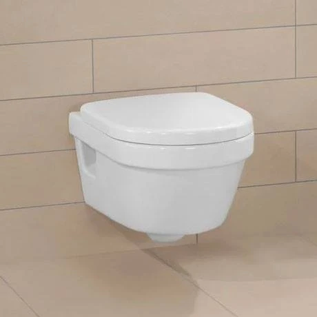 Villeroy and Boch Architectura DirectFlush Rimless Wall Hung Toilet + Soft Close Seat - 5684HR01 5 Villeroy and Boch Architectura DirectFlush Rimless Wall Hung Toilet + Soft Close Seat - 5684HR01 - Image 5