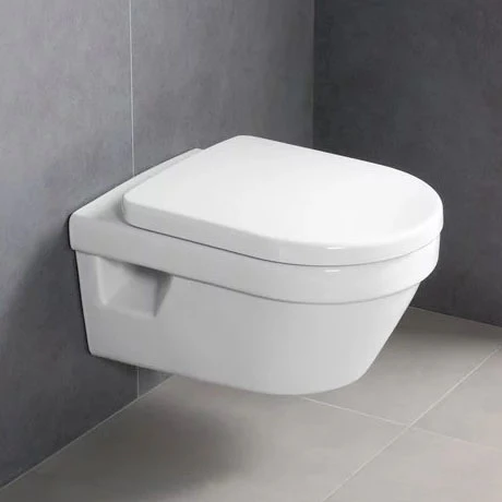 Villeroy and Boch Architectura DirectFlush Rimless Wall Hung Toilet + Soft Close Seat - 5684HR01 1 Villeroy and Boch Architectura DirectFlush Rimless Wall Hung Toilet + Soft Close Seat - 5684HR01