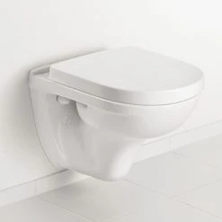 Villeroy and Boch O.novo Compact Wall Hung Toilet + Soft Close Seat - 5688H101