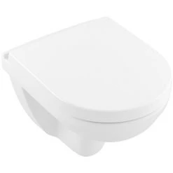Villeroy and Boch O.novo DirectFlush Wall Hung Toilet w/ Soft Close Toilet Seat - 5688HR01