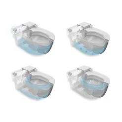 Roca In-Tank Meridian Wall Hung Toilet with Integrated Cistern, Soft Close Seat + Frame 8 Roca In-Tank Meridian Wall Hung Toilet with Integrated Cistern, Soft Close Seat + Frame -Hot Sale Toilet Store 893302000 D2 460