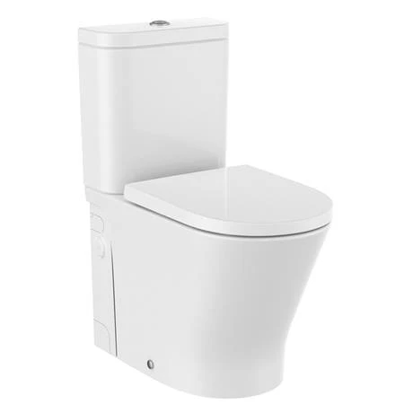 Roca The Gap Round D-Trit Rimless Close Coupled Toilet with Macerator Pump - A34T0N2000 2 Roca The Gap Round D-Trit Rimless Close Coupled Toilet with Macerator Pump - A34T0N2000 - Image 2