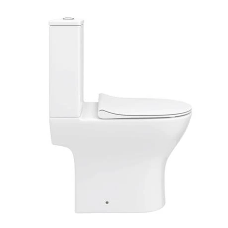 Alps Modern Rimless Short Projection Toilet + Soft Closing Seat 5 Alps Modern Rimless Short Projection Toilet + Soft Closing Seat - Image 5