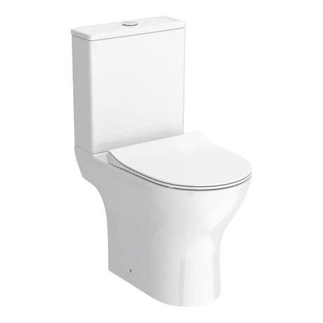 Alps Modern Rimless Short Projection Toilet + Soft Closing Seat 6 Alps Modern Rimless Short Projection Toilet + Soft Closing Seat - Image 6