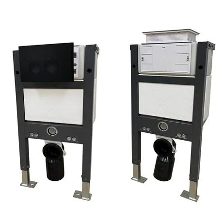 Arezzo Compact Toilet Fixing Frame with Dual Flush Cistern + Modern Toilet 3 Arezzo Compact Toilet Fixing Frame with Dual Flush Cistern + Modern Toilet - Image 3