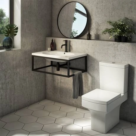 Arezzo Square Close Coupled Toilet + Soft Close Seat 3 Arezzo Square Close Coupled Toilet + Soft Close Seat - Image 3