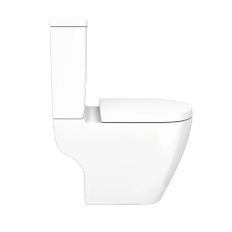 Bianco Close Coupled Modern Toilet + Soft Close Seat 3 Bianco Close Coupled Modern Toilet + Soft Close Seat - Image 3