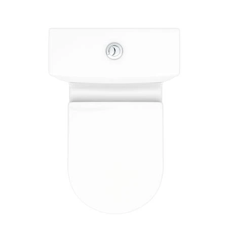Bianco Close Coupled Modern Toilet + Soft Close Seat 4 Bianco Close Coupled Modern Toilet + Soft Close Seat - Image 4
