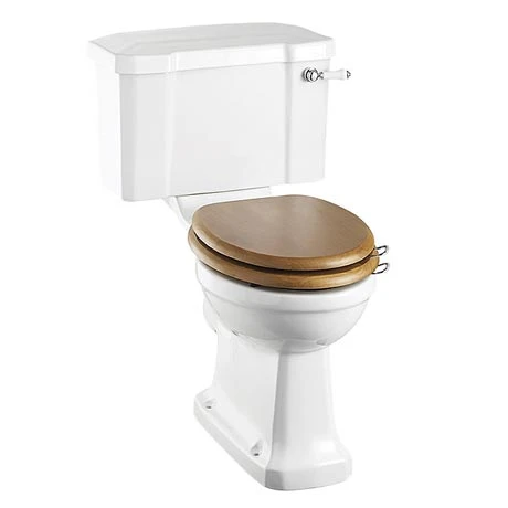 Burlington Close Coupled Traditional Toilet - Ceramic Lever Flush 1 Burlington Close Coupled Traditional Toilet - Ceramic Lever Flush