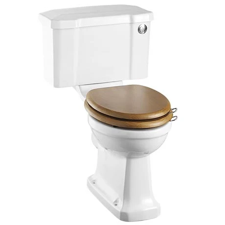 Burlington Close Coupled Traditional Toilet - Push Button Flush 1 Burlington Close Coupled Traditional Toilet - Push Button Flush