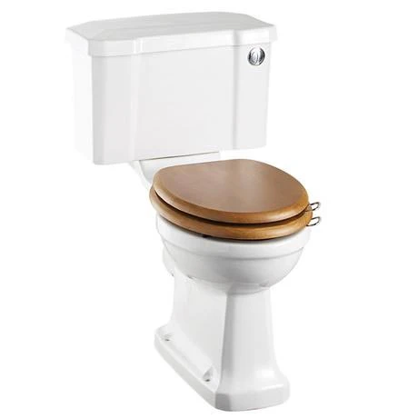 Burlington Regal Close Coupled Traditional Toilet - Push Button Flush 1 Burlington Regal Close Coupled Traditional Toilet - Push Button Flush