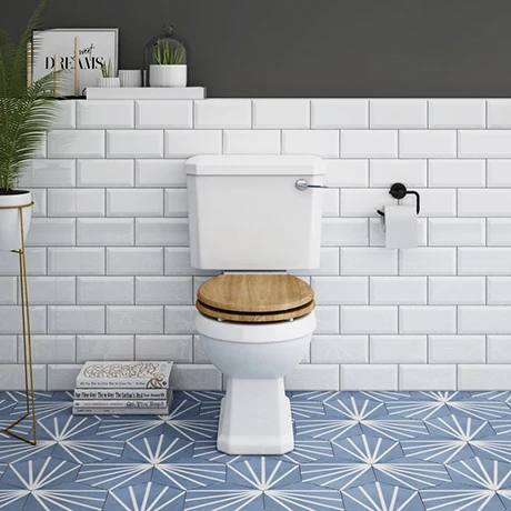 Carlton Traditional Toilet with Soft Close Seat - Various Colour Options 1 Carlton Traditional Toilet with Soft Close Seat - Various Colour Options