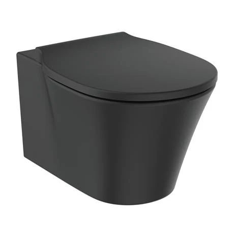 Ideal Standard Connect Air Silk Black AquaBlade Wall Hung Toilet + Soft Close Seat 2 Ideal Standard Connect Air Silk Black AquaBlade Wall Hung Toilet + Soft Close Seat - Image 2