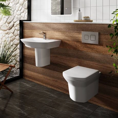 Hudson Reed Maya Wall Hung Pan with Soft Close Seat - CLT007 3 Hudson Reed Maya Wall Hung Pan with Soft Close Seat - CLT007 - Image 3