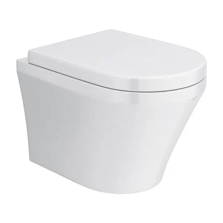 Hudson Reed Luna Round Wall Hung Toilet inc. Soft Close Seat 2 Hudson Reed Luna Round Wall Hung Toilet inc. Soft Close Seat - Image 2