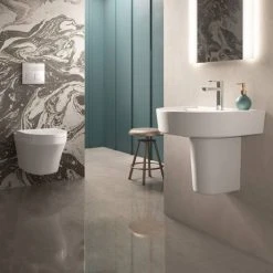 Hudson Reed Luna Round Wall Hung Toilet inc. Soft Close Seat 5 Hudson Reed Luna Round Wall Hung Toilet inc. Soft Close Seat -Hot Sale Toilet Store CPA027 d2 460