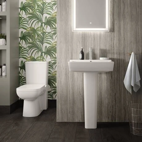 Hudson Reed Arlo Flush to Wall Toilet + Soft Close Seat 4 Hudson Reed Arlo Flush to Wall Toilet + Soft Close Seat - Image 4