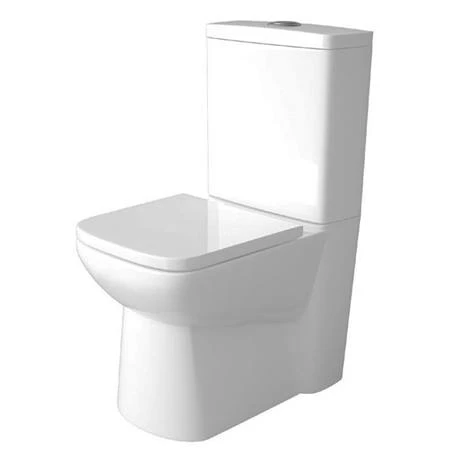 Hudson Reed Arlo Compact Flush to Wall Toilet + Soft Close Seat 3 Hudson Reed Arlo Compact Flush to Wall Toilet + Soft Close Seat - Image 3
