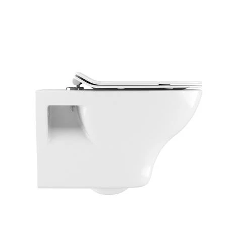 Crosswater MPRO Matt White / Kai Toilet + Concealed WC Cistern with Wall Hung Frame 2 Crosswater MPRO Matt White / Kai Toilet + Concealed WC Cistern with Wall Hung Frame - Image 2
