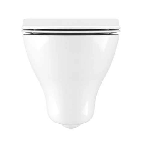 Crosswater MPRO Matt White / Kai Toilet + Concealed WC Cistern with Wall Hung Frame 3 Crosswater MPRO Matt White / Kai Toilet + Concealed WC Cistern with Wall Hung Frame - Image 3