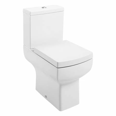 Cubo Modern Square Close Coupled Toilet + Soft Close Seat 2 Cubo Modern Square Close Coupled Toilet + Soft Close Seat - Image 2