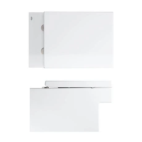 Grohe Cube Ceramic Rimless Wall Hung Toilet with Soft Close Seat + FREE TOILET ROLL HOLDER 4 Grohe Cube Ceramic Rimless Wall Hung Toilet with Soft Close Seat + FREE TOILET ROLL HOLDER - Image 4