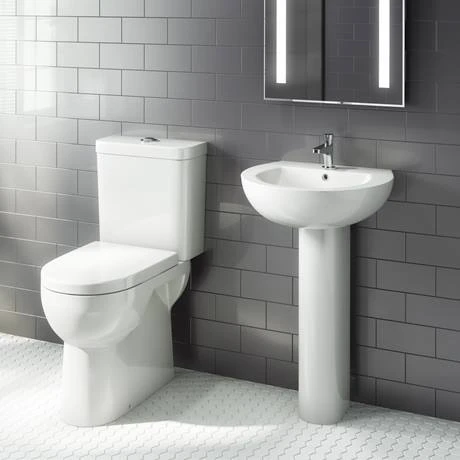 Cove Comfort Height Close Coupled Toilet + Soft Close Seat 3 Cove Comfort Height Close Coupled Toilet + Soft Close Seat - Image 3