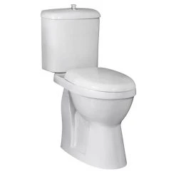 Nuie Single Flush High Rise Close Coupled Toilet - DOCMP100