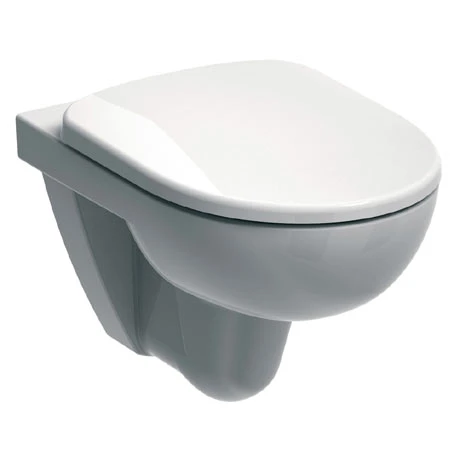 Twyford E100 Round Wall Hung WC + Soft Close Seat 1 Twyford E100 Round Wall Hung WC + Soft Close Seat