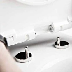 Twyford E100 Round Rimfree Wall Hung WC + Soft Close Seat 10 Twyford E100 Round Rimfree Wall Hung WC + Soft Close Seat -Hot Sale Toilet Store E17857WH D4 460 1