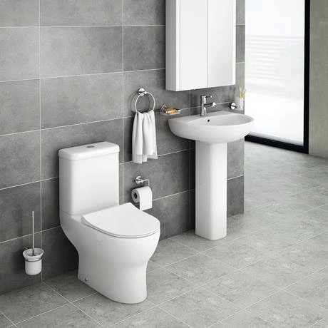 Elite Rimless Close Coupled Toilet + Soft Close Seat 4 Elite Rimless Close Coupled Toilet + Soft Close Seat - Image 4