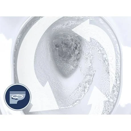 Grohe Euro Rimless Close Coupled Toilet with Soft Close Seat (Bottom Inlet) + FREE TOILET ROLL HOLDER 4 Grohe Euro Rimless Close Coupled Toilet with Soft Close Seat (Bottom Inlet) + FREE TOILET ROLL HOLDER - Image 4