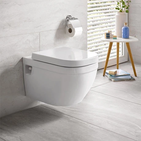 Grohe Euro Rimless Wall Hung Toilet + Standard Seat 1 Grohe Euro Rimless Wall Hung Toilet + Standard Seat