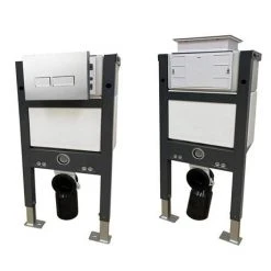 Compact Dual Flush Concealed WC Cistern with Wall Hung Frame & Modern Toilet 5 Compact Dual Flush Concealed WC Cistern with Wall Hung Frame & Modern Toilet -Hot Sale Toilet Store EVO702 P detail1 460