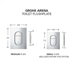 Grohe Solido Euro / Small Plate Complete WC 5 in 1 Pack + FREE TOILET ROLL HOLDER 9 Grohe Solido Euro / Small Plate Complete WC 5 in 1 Pack + FREE TOILET ROLL HOLDER -Hot Sale Toilet Store GR 5IN1 SP D3N 460