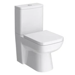 Genova Modern Back To Wall Close Coupled Toilet