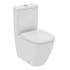 Ideal Standard i.Life S Compact 6/4 Litre Rimless Close Coupled Back To Wall WC + Soft Close Seat