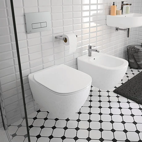 Ideal Standard Tesi AquaBlade Toilet + Concealed WC Cistern with Wall Hung Frame 1 Ideal Standard Tesi AquaBlade Toilet + Concealed WC Cistern with Wall Hung Frame