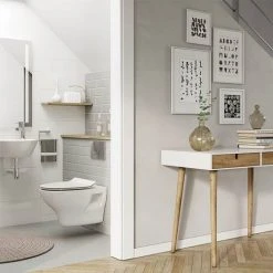 Crosswater Kai Wall Hung Pan + Soft Close Thin Seat 5 Crosswater Kai Wall Hung Pan + Soft Close Thin Seat -Hot Sale Toilet Store KAI WC3 D2 460