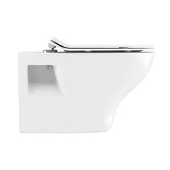 Hot Sale Toilet Store 49 Crosswater Kai Wall Hung Pan + Soft Close Thin Seat