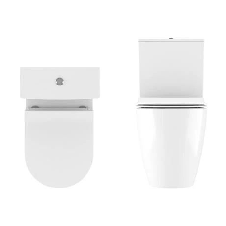 Crosswater Kai X Compact Close Coupled Toilet + Soft Close Thin Seat 2 Crosswater Kai X Compact Close Coupled Toilet + Soft Close Thin Seat - Image 2