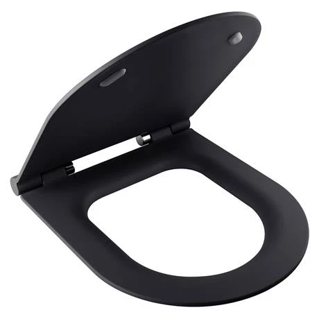 BagnoDesign Koy Matt Black Rimless Wall Hung Toilet with Soft Close Seat 3 BagnoDesign Koy Matt Black Rimless Wall Hung Toilet with Soft Close Seat - Image 3